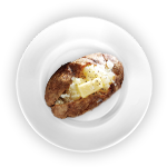 Jacket Potato With Any Filling & Side Salad 