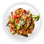 Spicy Sauce Loaded Fries 